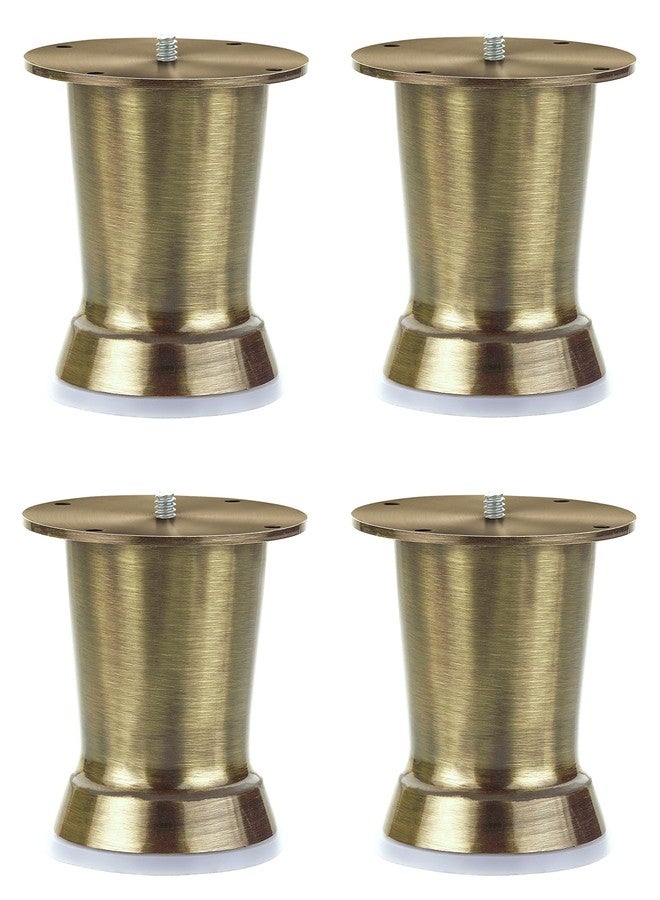Plantex Heavy Duty Cone Shape 3 Inch Furniture Sofa Legs for Table/Sofa Support Legs/Sofa Furniture Leg/Table Leg/Set of 4 Pcs - (Brass Antique) - Image 1